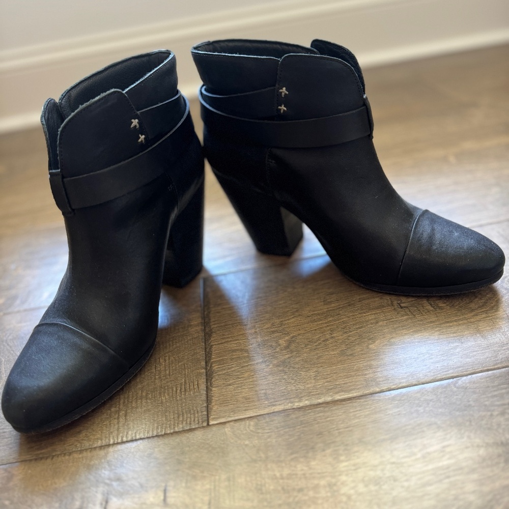 Rag & Bone Black Harrow Boots